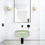 NOOD CO PC1-2 PRISM CIRCLE WALL HUNG ROUND BASIN COLOURED