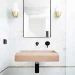 NOOD CO PR1-2 PRISM RECTANGLE WALL HUNG BASIN COLOURED
