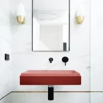 NOOD CO SR2-2 STEPP RECTANGLE WALL HUNG BASIN COLOURED