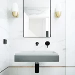 NOOD CO SR2-2 STEPP RECTANGLE WALL HUNG BASIN COLOURED