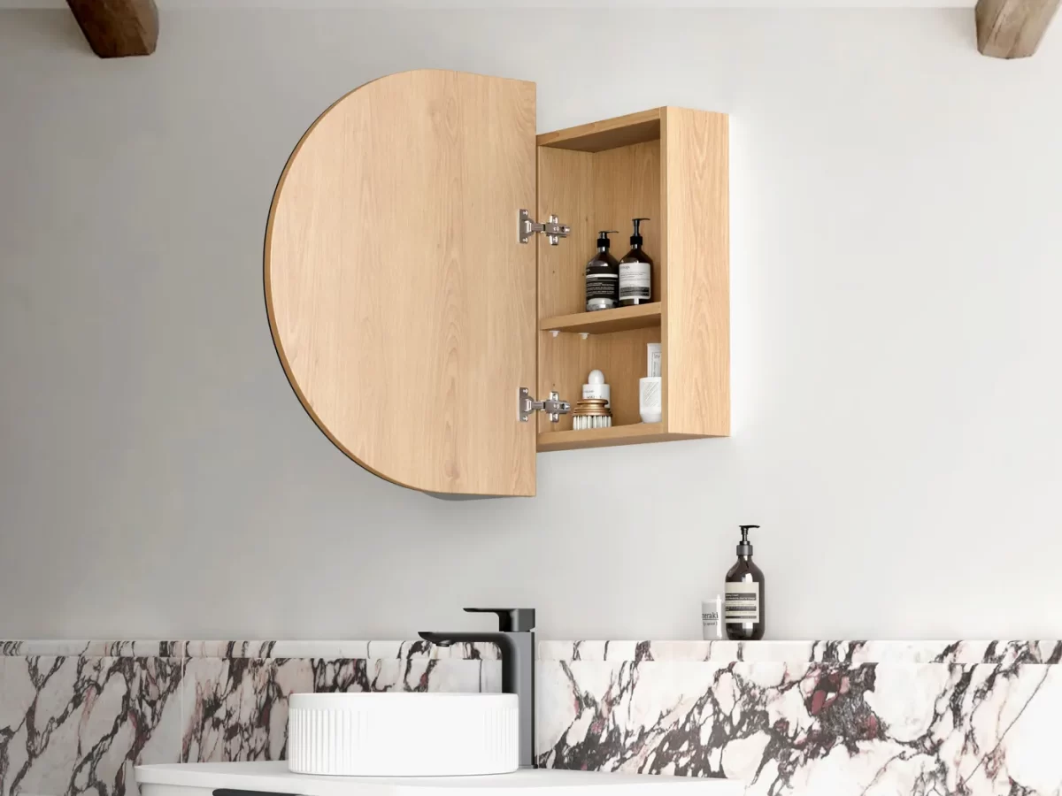 OTTI LED-BOSV9060N BONDI SHAVING CABINET 900 NATURAL OAK