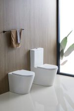 UNICASA BP-T3 BERLIN QUIET FLUSH TECHNOLOGY BACK TO WALL TOILET SUITE GLOSS WHITE