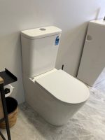 UNICASA BP-T3 BERLIN QUIET FLUSH TECHNOLOGY BACK TO WALL TOILET SUITE GLOSS WHITE