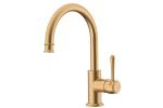 eternal gooseneck basin mixer brushed brass web