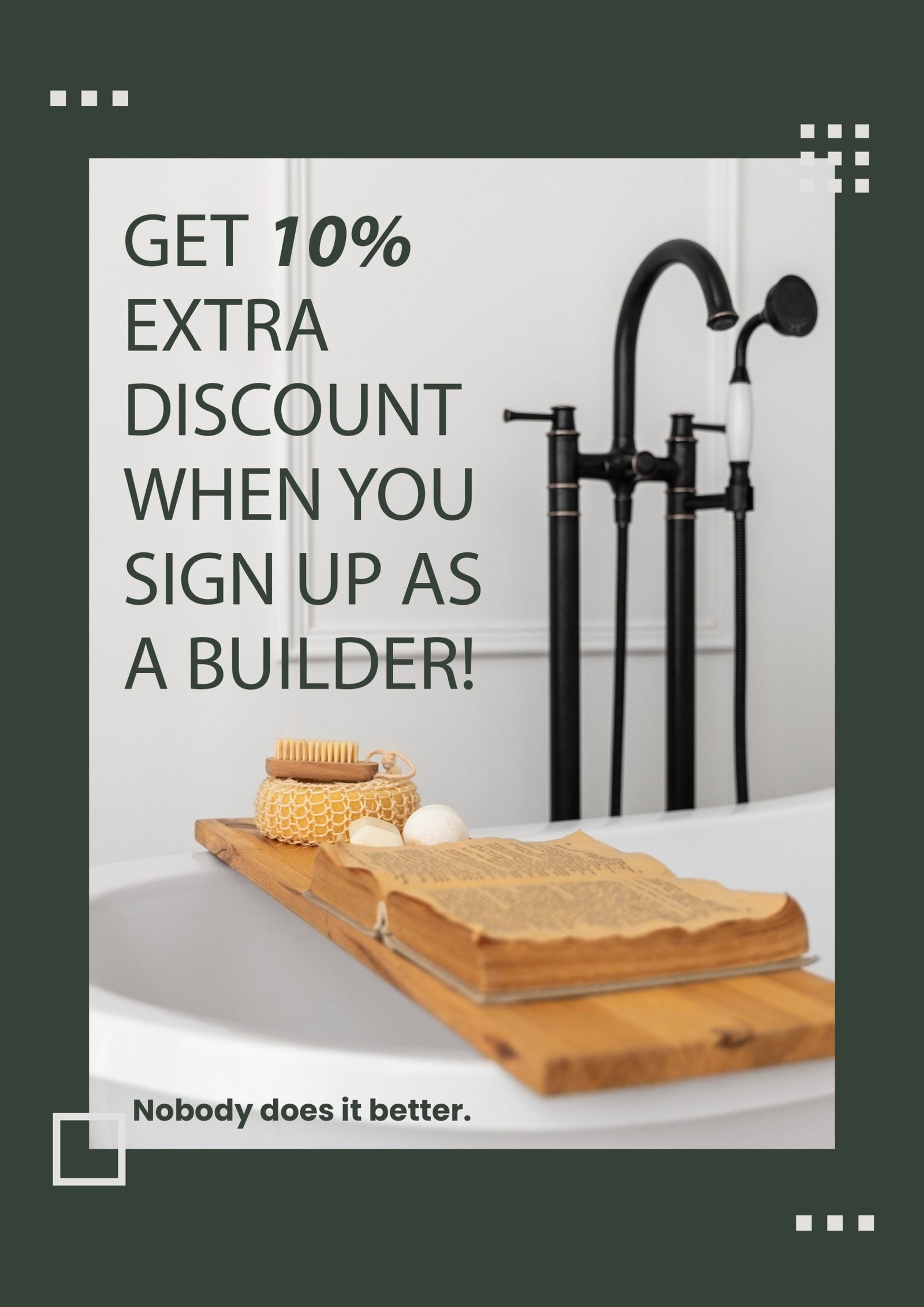 bathroom supplies at builder rates