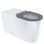 FIENZA K016G ISABELLA CARE WALL FACED TOILET SUITE GLOSS WHITE WITH GREY SEAT