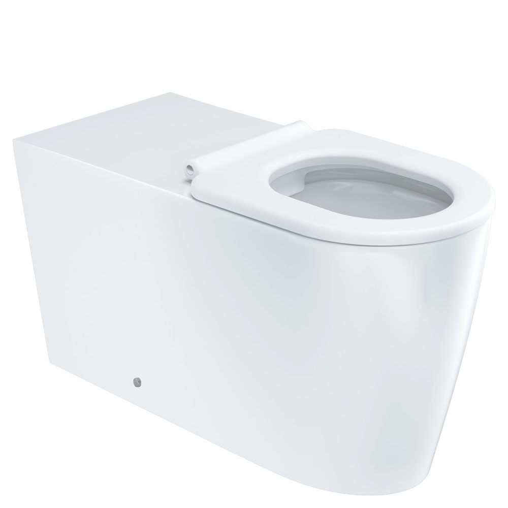 FIENZA K016W ISABELLA CARE WALL FACED TOILET SUITE GLOSS WHITE WITH WHITE SEAT