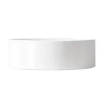 INSPIRE IS4089MW ROUND ABOVE COUNTER BASIN WITH STRAIGHT EDGE MATTE WHITE