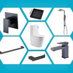 Basic Square Series Matte Black Bathroom Package
