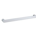 THERMOGROUP DSP6 SINGLE BAR HEATED TOWEL RAIL POLISHED STAINLESS STEEL FLAT PILL