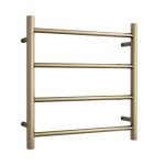 THERMOGROUP SR25MBB ROUND LADDER HEATED TOWEL RAIL BRUSHED BRASS