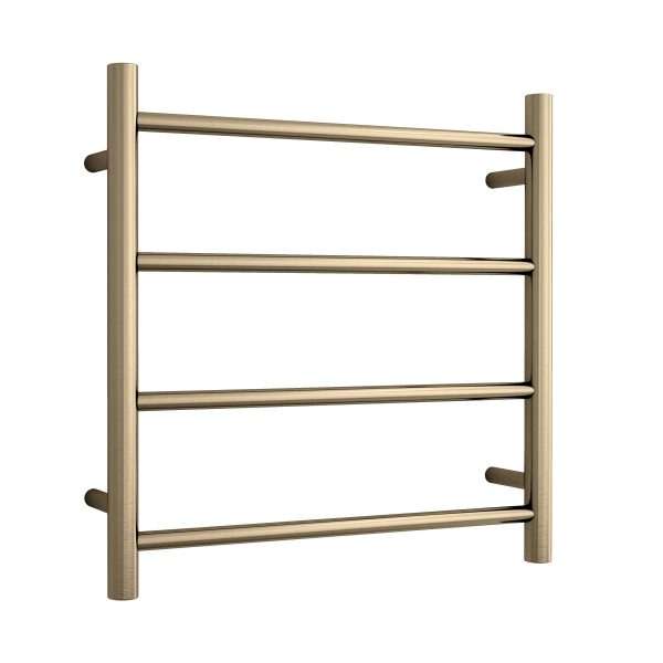 THERMOGROUP SR25MBB ROUND LADDER HEATED TOWEL RAIL BRUSHED BRASS