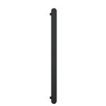 THERMOGROUP VP900B HEATED TOWEL RAIL FLAT PILL 12V VERTICAL SINGLE MATT BLACK