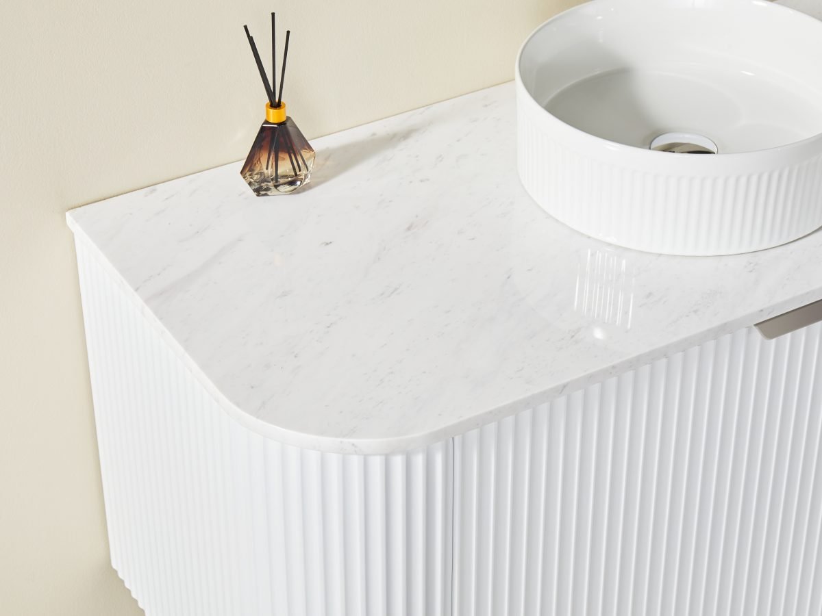 POSEIDON CA1200W AVALON CURVED WALL HUNG VANITY CABINET ONLY