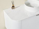 POSEIDON CA1200W AVALON CURVED WALL HUNG VANITY CABINET ONLY