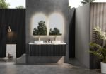 POSEIDON CA1500W AVALON CURVED WALL HUNG VANITY CABINET ONLY