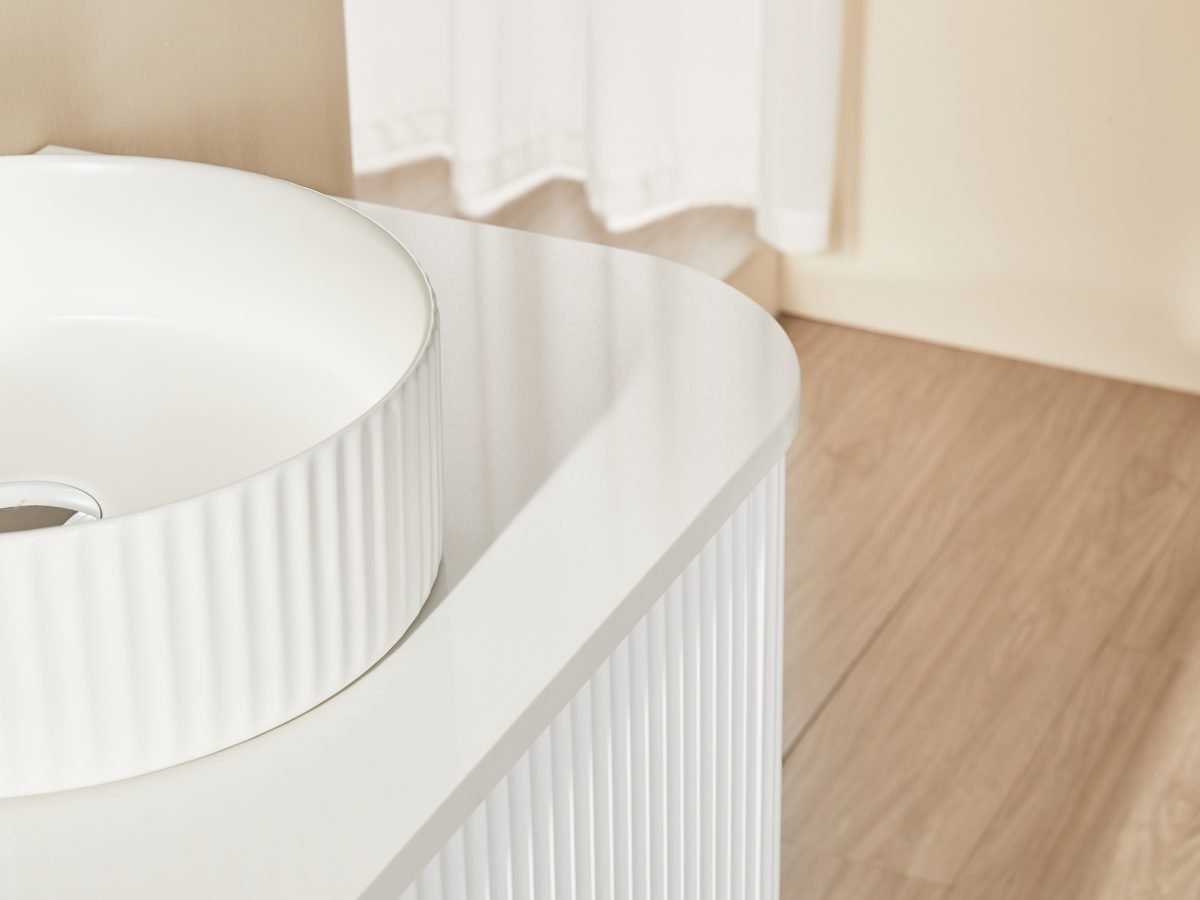 POSEIDON CA1500W AVALON CURVED WALL HUNG VANITY CABINET ONLY