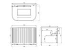 POSEIDON CA750W AVALON CURVED WALL HUNG VANITY CABINET ONLY