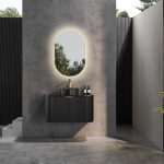 POSEIDON CA900W AVALON CURVED WALL HUNG VANITY CABINET ONLY