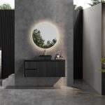 POSEIDON CB124LW BRINDABELLA WALL HUNG VANITY 1200MM LEFT HAND DRAWERS CABINET ONLY