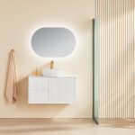 POSEIDON CB94LW BRINDABELLA WALL HUNG VANITY 900MM LEFT HAND DRAWERS CABINET ONLY