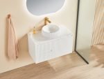 POSEIDON CB94LW BRINDABELLA WALL HUNG VANITY 900MM LEFT HAND DRAWERS CABINET ONLY