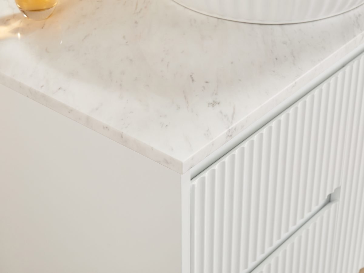 POSEIDON CB94LW BRINDABELLA WALL HUNG VANITY 900MM LEFT HAND DRAWERS CABINET ONLY