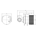AQUAPERLA CLPW ROUND PROGRESSIVE WALL MIXER MAIN BODY