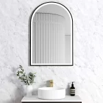 OTTI LED-AR9060B LED MIRROR ARCHIE 900X600 METAL FRAME MATTE BLACK