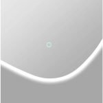 AQUAPERLA LM-ASY-2 ASYMMETRICAL 3 COLOR LIGHTING LED MIRROR 1000X844MM WITH TOUCH SENSOR SWITCH
