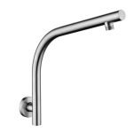 AQUAPERLA 0127.SA ROUND STAINLESS STEEL WALL MOUNTED GOOSENECK SHOWER ARM COLOURED