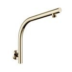 AQUAPERLA 0127.SA ROUND STAINLESS STEEL WALL MOUNTED GOOSENECK SHOWER ARM COLOURED