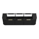 OTTI BOH1800B HAMPSHIRE CURVE WALL HUNG VANITY 1800 CABINET ONLY SATIN BLACK