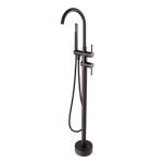 AQUAPERLA 0116.BS ROUND FREESTANDING BATH MIXER WITH HANDHELD SHOWER CHROME AND COLOURED