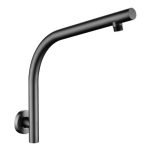 AQUAPERLA 0127.SA ROUND STAINLESS STEEL WALL MOUNTED GOOSENECK SHOWER ARM COLOURED