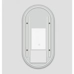 AQUAPERLA LM-LDO-BR OVAL 3 COLOR LIGHTING LED MIRROR 450X900MM WITH TOUCH SENSOR SWITCH