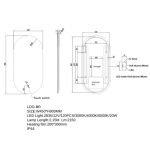 AQUAPERLA LM-LDO-BR OVAL 3 COLOR LIGHTING LED MIRROR 450X900MM WITH TOUCH SENSOR SWITCH