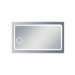 AQUAPERLA LM-LDT1580 RECTANGLE 3 COLOR LIGHTING LED MIRROR 1500X800MM WITH MAGNIFIER AND DEFOGGER PAD