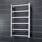 RADIANT SLTR01-500 SQUARE NON-HEATED LADDER TOWEL RAIL 500X830MM MIRROR POLISHED