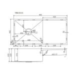 AQUAPERLA TWM4 1.2MM HANDMADE SINGLE BOWL KITCHEN SINK 960x450x230MM CHROME AND COLOURED