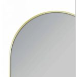 AQUAPERLA LM-UNI-MBG ARCH 3 COLOR LIGHTING FRAMED LED MIRROR 600X900MM BRUSHED GOLD