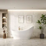 UNICASA CLARA FREESTANDING BATH GLOSS WHITE