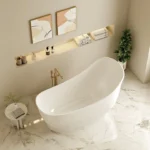 UNICASA CLARA FREESTANDING BATH GLOSS WHITE