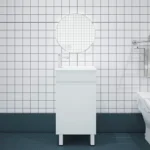 UNICASA BIPS-40L-GW SMALL SPACE FREESTANDING PVC VANITY 400MM GLOSS WHITE