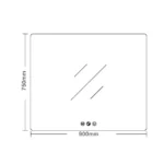 UniCasa - LED-7590-SQ - Luna - LED Rectangular Mirror 900mm - Adjustable LED Lighting