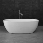 Inspire-IVBT-VN-1700MW-Vinny 1700x800x580 Matte White Egg Shape Bathtub NF