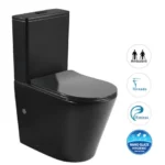 Inspire-IRTSPKVA-MB-Series-Radiant Toilet Suite Slim Seat-Matt Black