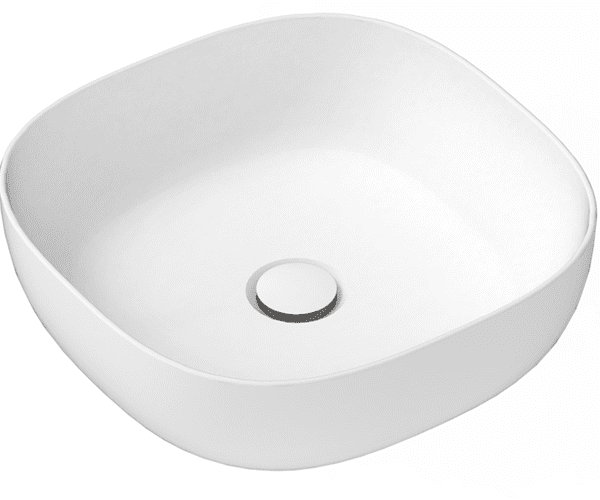 ADP TOPCGLS400GW GLAM SQUARE ABOVE COUNTER BASIN GLOSS WHITE