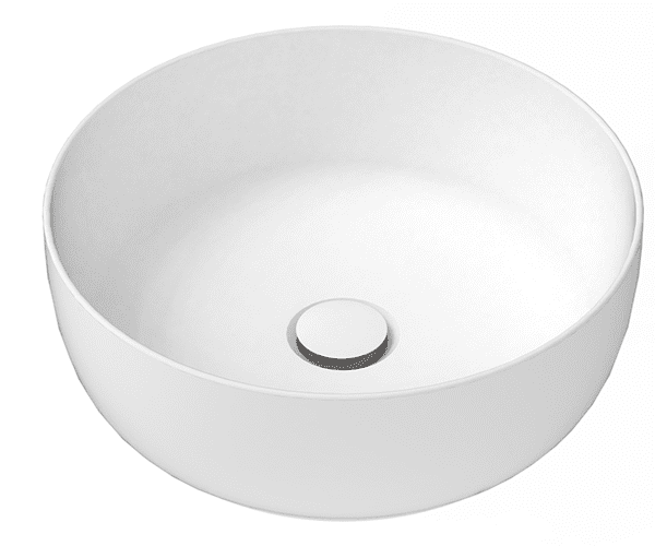 ADP TOPCGLR390GW GLAM ROUND ABOVE COUNTER BASIN GLOSS WHITE