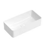 ADP TOPCLIS470 LISA RECTANGLE ABOVE COUNTER BASIN GLOSS/MATTE WHITE